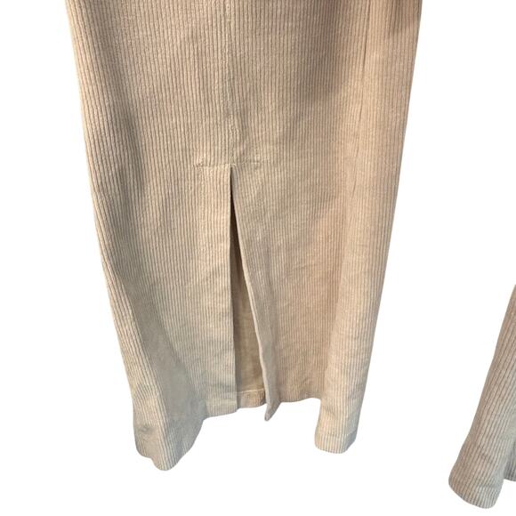 Anthropologie Daily Practice Corduroy Kick Flare Cargo Pull On Pants Medium Tan - Picture 6 of 10